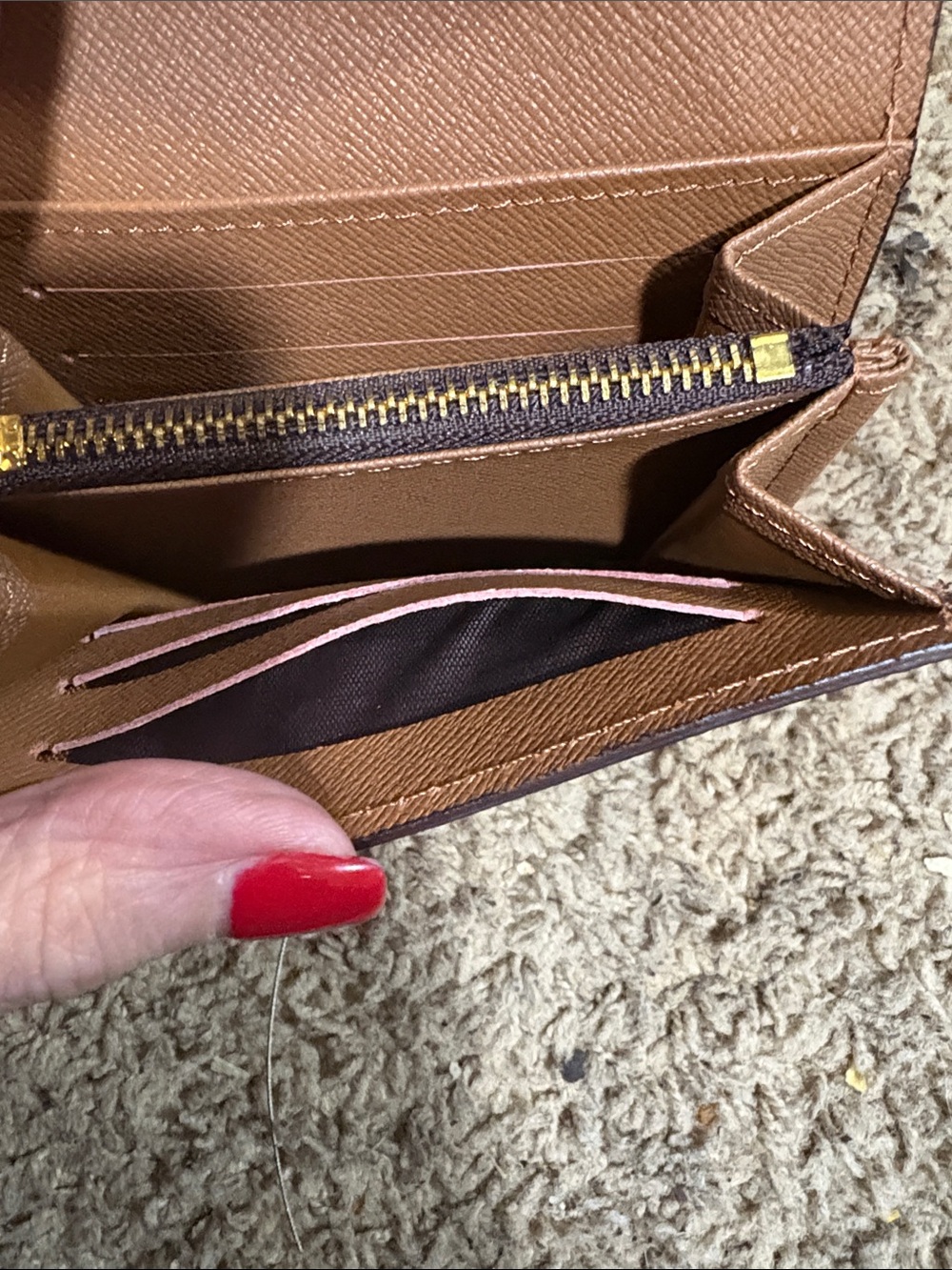 Louis Vuitton Monogram Canvas Small Wallet in Brown and Gold - Picture 7 of 7